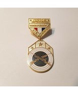 Unused Junior Distinguished Three Position Air Rifle Badge Medal 1&quot;Wx2.4&quot;T - $31.56