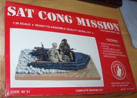 54mm 1/32 Andrea Factory Sealed Metal &amp; Resin Sat Cong Vietnam Diorama Set - £59.95 GBP