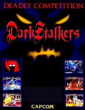 Dark Stalkers The Night Warriors Arcade FLYER Original Video Game Art UNUSED - £20.74 GBP