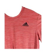 Adidas Light Red Heather Shirt Mens Size Large Athletic Gym Top - $25.74