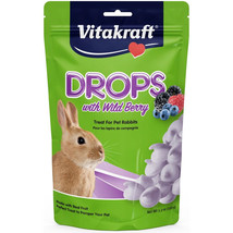 [Pack of 4] Vitakraft Drops with Wild Berry for Rabbits 5.3 oz - £32.75 GBP