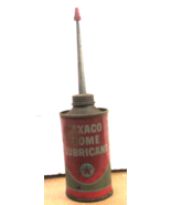 ADVERTISING TEXACO HOME LUBRICANT TALL NOZZLE LEAD TOP OILER 3oz - £24.48 GBP