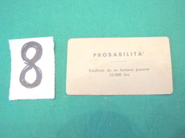 Vintage MONOPOLY Game in Lira 1 CARD Probability #8-
show original title

Ori... - £10.26 GBP