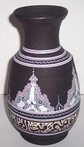 Handmade &amp; Handpainted Moroccan Pottery Collectible Vase Signed SAISSI SAFI - $260.00