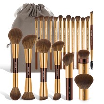 MAANGE 20 PCS Foundation Makeup Brush Set, Double-ended Kabuki Brush Con... - $48.50