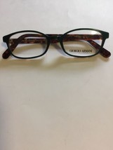 Giorgio Armani Plastic Green &amp; Tortoise 48-18-135 Italy Eyeglass Frames Glasses - £46.27 GBP