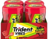 Trident Vibes SOUR PATCH KIDS Redberry Sugar Free Gum, 4-40 Piece Bottle... - $23.08