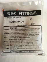 SMC FITTINGS KQ2HO3-00 NEW (BAG OF 10) - €13,11 EUR