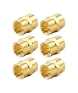 6 Pack- Valor 1410-6P Brass 3/8 in FIP x 3/8 in FIP Coupling - £17.74 GBP