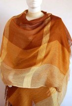 Weaved shawl,scarf mix of Babyalpaca wool and Silk - £71.05 GBP