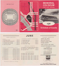 Paul Revere and the Raiders Concert Flyer Portland Memorial Coliseum 1966 - $25.00