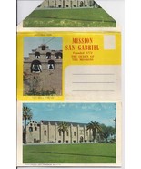 MISSION SAN GABRIEL, CALIFORNIA Souvenir PostCard Picture Pack of 13 - £6.21 GBP