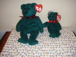 Ty 2001 Holiday Bear Beanie Baby And Jingle Beanies  - £13.04 GBP