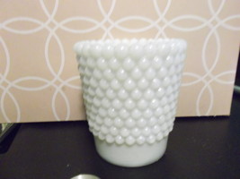 Milk Glass Hobnail Votive Holder - £7.99 GBP