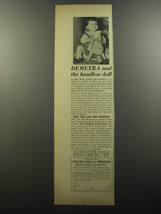 1956 Save the Children Federation Ad - Demetra and the headless doll - £14.46 GBP