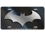 Batman Batarang Inspired Art Gray on Carbon FLAT Aluminum Novelty Licens... - $17.99