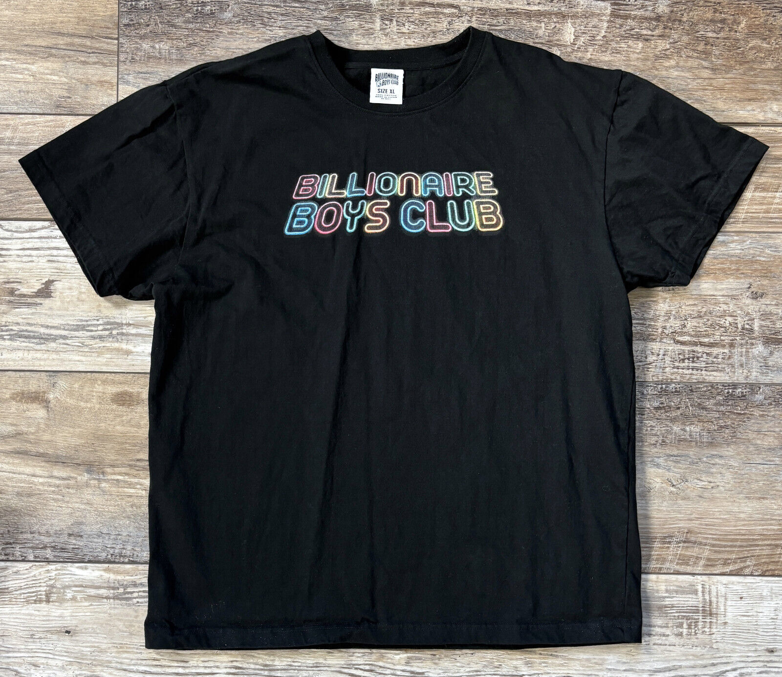 Primary image for Billionaire Boys Club T-Shirt Neon Black Astronaut Size XL