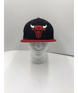 Mitchell &amp; Ness Chicago Bulls Snapback Hat Cap Red/Black/White Eyes - $381.00 MXN