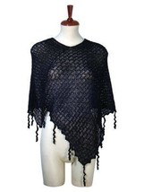 Black weaved wrap made of  Babyalpaca wool - $113.00