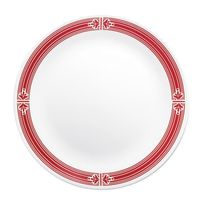 Corelle Prairie Garden Red 10.25&quot; Dinner Plate 6 Piece Set - £96.15 GBP