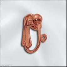 Copper Clip-On Earring Finding w/ Open Loop &amp; 4mm Half Ball (4) 2 Pair - $1.98