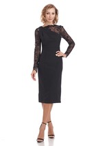 JS Collections Womens Caliana Black Lace Cocktail, Party Dress Size 8 New - $79.14