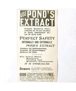 Pond&#39;s Extract New York City 1897 Advertisement Victorian Medical ADBN1A4 - €8,58 EUR