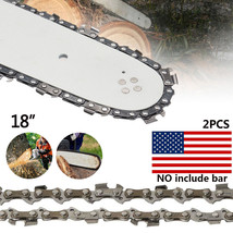 2Pcs 18&quot; Chainsaw Chain Blade .325&quot; 0.058 Gauge 72Dl Replace (No Guide Bar) - $39.99