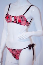 NINA RICCI Bikini Set COEUR JOIE Swimwear BATHING SUIT Beachwear BROWN P... - £134.33 GBP