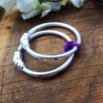 Silver Baby Bangle, Child Cuff for 0-1 yrs, Christening Gift, Jewelry fo... - €39,07 EUR
