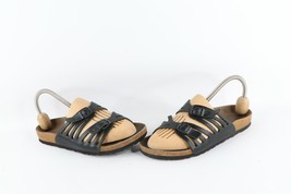 Vtg Birkenstock Womens Size 6 Distressed Leather Web Strap Buckle Sandal... - $39.55