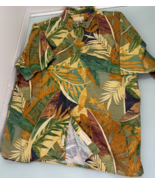 Vintage The Territory Ahead Men Hawaiian Shirt XL Tencel Cotton Camp Tropical - $24.72
