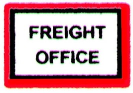 American Flyer HARBOR JUNCTION FREIGHT OFFICE SIGN FLYERVILLE MINI-CRAFT... - $9.99