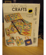 McCall&#39;s Crafts M6340 Pillow, Quilt, Zip Case, Diaper Bag/Tote Pattern - £7.93 GBP