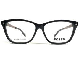 Fossil Eyeglasses Frames FOS 6031 263 Black Grey Cat Eye Full Rim 54-14-145 - $41.86