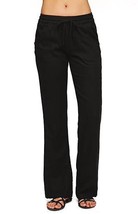 WOMEN&#39;S/JRS ROXY OCEAN SIDE BEACH SWIM WEAR PANTS BLACK DRAWSTRING NEW $40 - $29.99