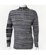 Vince Camuto Sweater Mens size XXL Heather Gray 1/4 Zip Casual Cotton Blend - $43.30 CAD