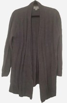 Gray Open Front Warm Cardigan KNIT by Hampshire Studio Womens Size L Acr... - £11.67 GBP