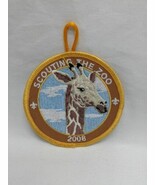 Scouting The Zoo 2008 Giraffe Boy Scout Embroidered Iron On Patch 3&quot; - $21.78