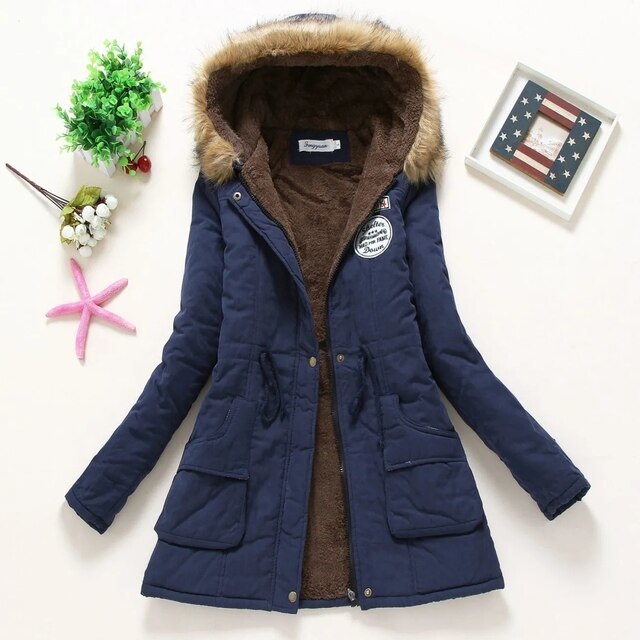 Primary image for Women's Trend Fashion Clothing Cheap Autumn Winter Long Female Puffer Lined Down