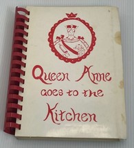 Vintage Queen Anne Goes To The Kitchen Spiral Bound Cookbook 1969 Maryland - £14.41 GBP