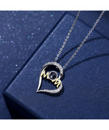 Customizable projection necklace in 100 languages ​​- a great gift for mom - $39.99
