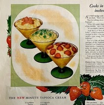 New Minute Tapioca With Recipe 1934 Advertisement Full Page Lithograph DWU1 - $570.99 MXN