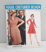 Vintage Vogue Couturier Design Pertegaz ~ Size 10 ~ Misses Dress Midknee Length - $19.75