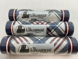 Longaberger Sealed Pre-pasted Market Day Plaid Wallpaper Border 5 Yards/Lot Of 3 - £17.45 GBP