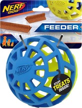Nerf Dog 5 Inch Durable Treat Feeder Ball for Dogs Blue Green Lightweigh... - $11.83