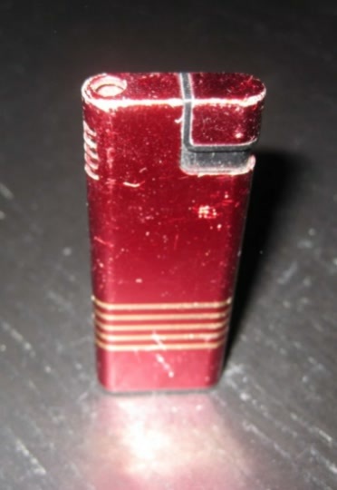 Vintage HIT Luxury Line Red Gas Butane Lighter Made in Japan - $4.99
