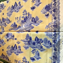 2 Fat Quarter fabrics by Lake House pattern LH0331 Island,  Blue &amp; White - £4.66 GBP