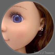 Black Tiny Round Dangle Doll Earrings · 14 Inch Doll Jewelry - £3.13 GBP
