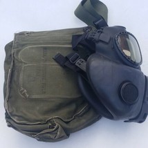 US Military Issue MSA Gas Mask Respirator Size S with Bag-broken button - $148.49